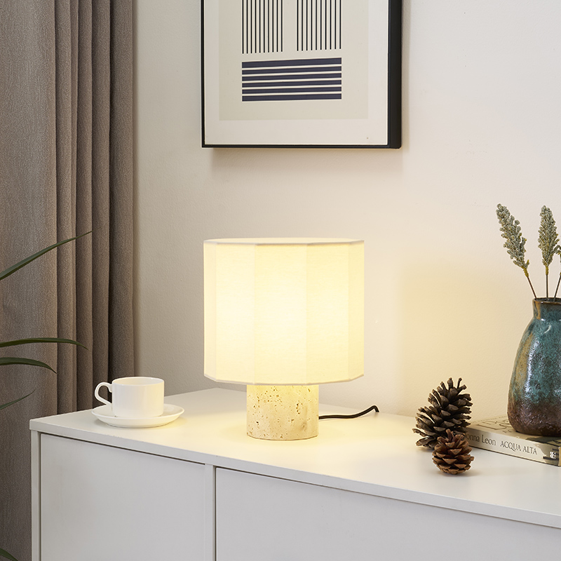 Natural stone table lamp-5